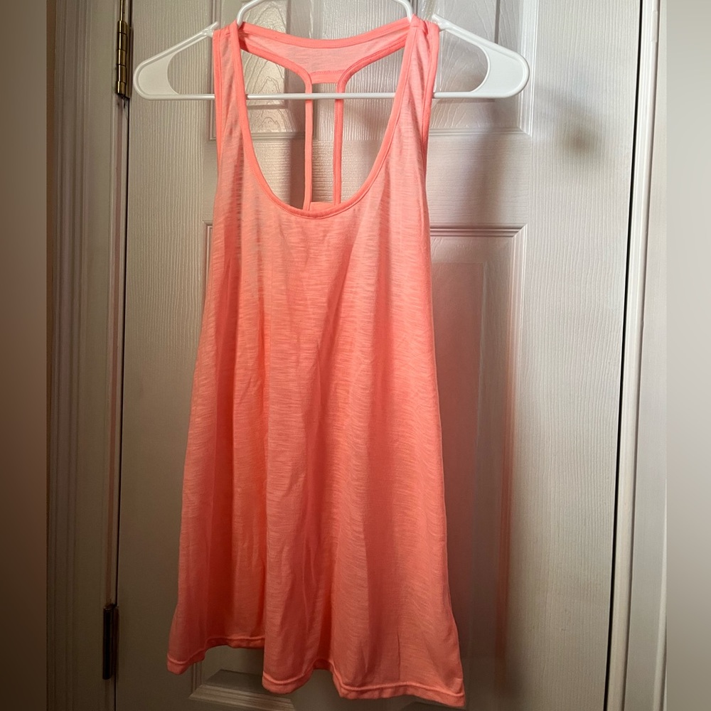 Small Lilly Pulitzer Luxletic coral orange Tank Top in GUC